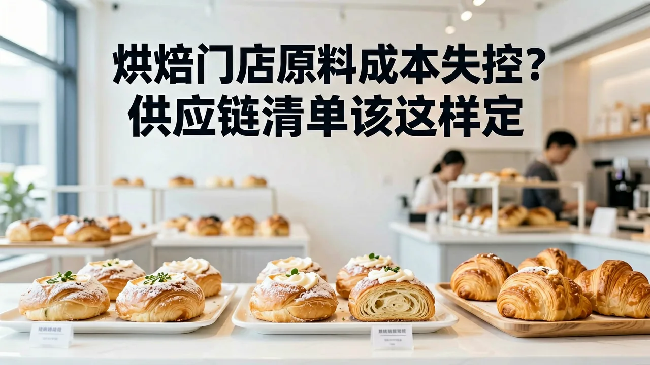 烘焙门店原料成本失控?供应链清单该这样定